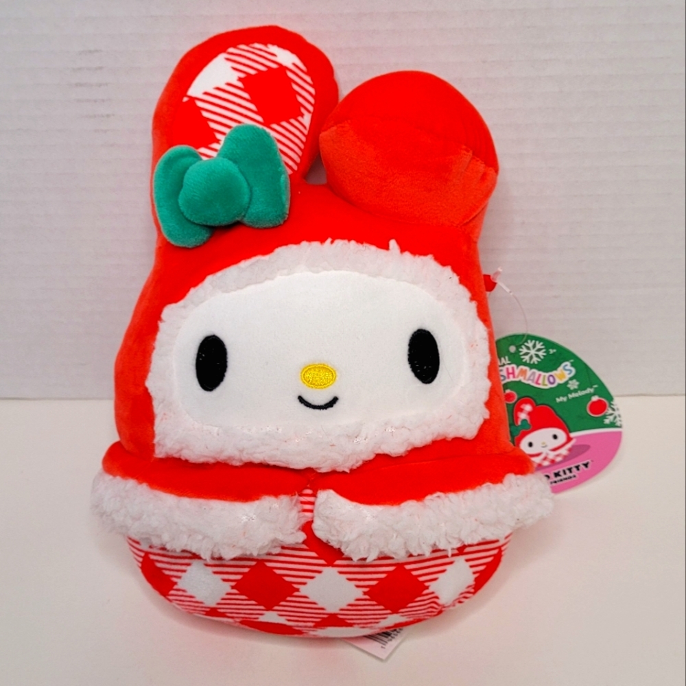 Hello Kitty My Melody in Holiday Attire Sanrio Squishmallows NWT